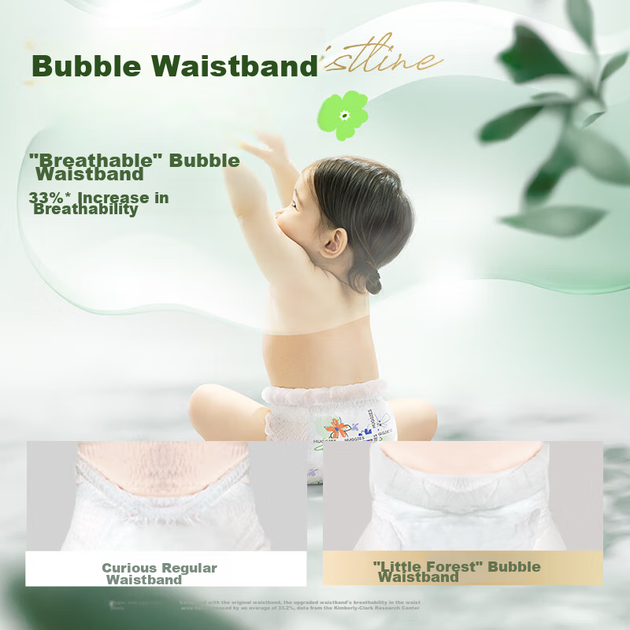 Подгузники-трусики Huggies Little Forest Pull-Up Pants XXXL, 28 штук * 4 упаковки (для детей от 17 кг), Heart Diamond [дышащие, премиум-класса, без отметок] - изображение 5
