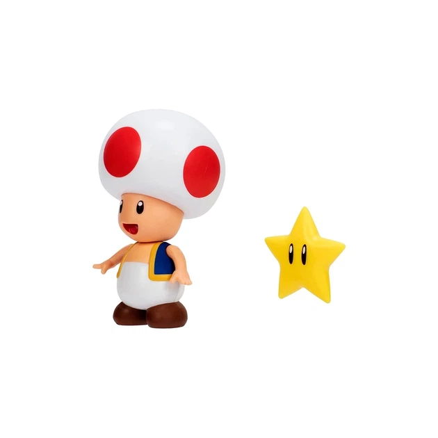 Ігрова фігурка з артикуляцією SUPER MARIO - ТОАД (10 cm, з аксес.) - изображение 3