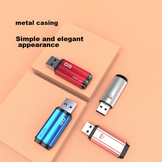 Флеш-накопитель DM Daimai 4 ГБ USB 2.0, USB-накопитель для аукционов, PD208, малоемкостный USB-накопитель для компьютера, 10 штук в коробке. - изображение 8
