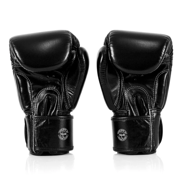 Боксерские перчатки Fairtex BGV1-ONE (натуральная кожа) Black 16 унций (бинты в комплекте) - изображение 6