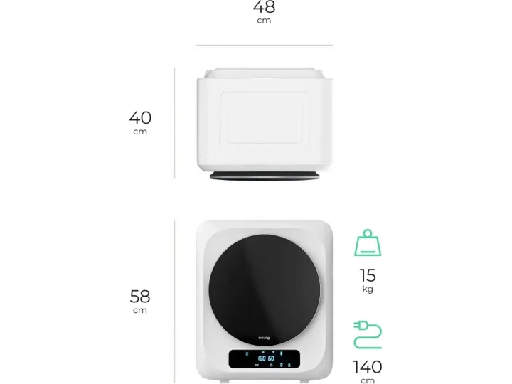 Сушильна машина Siguro TD-C251W Compact - изображение 9