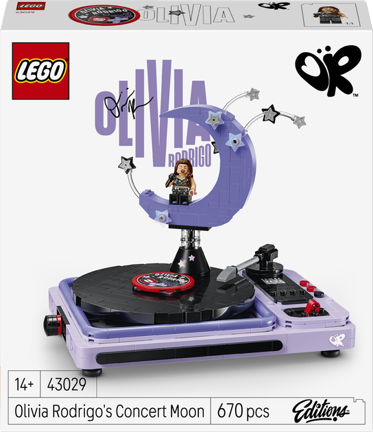 Zestaw klocków LEGO Editions Księżyc z koncertu Olivii Rodrigo 670 elementów (43029) - Zdjęcie 1 Zestaw klocków LEGO Editions Księżyc z koncertu Olivii Rodrigo 670 elementów (43029) - obraz 1