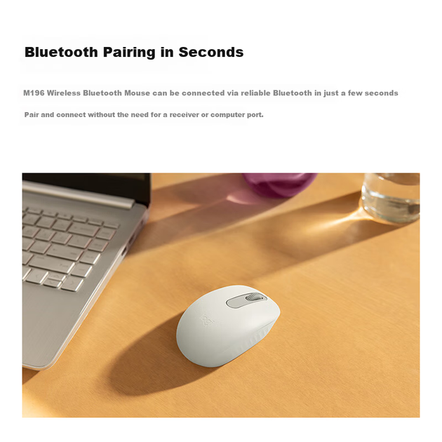 Мышь Logitech M196 Bluetooth Rose - изображение 2
