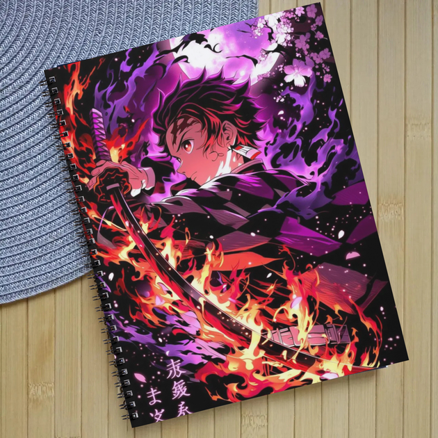 Зошит Клинок який знищує демонівKimetsu no Yaiba на пружині (30026) - Фото 1 Зошит Клинок який знищує демонівKimetsu no Yaiba на пружині (30026) - зображення 1
