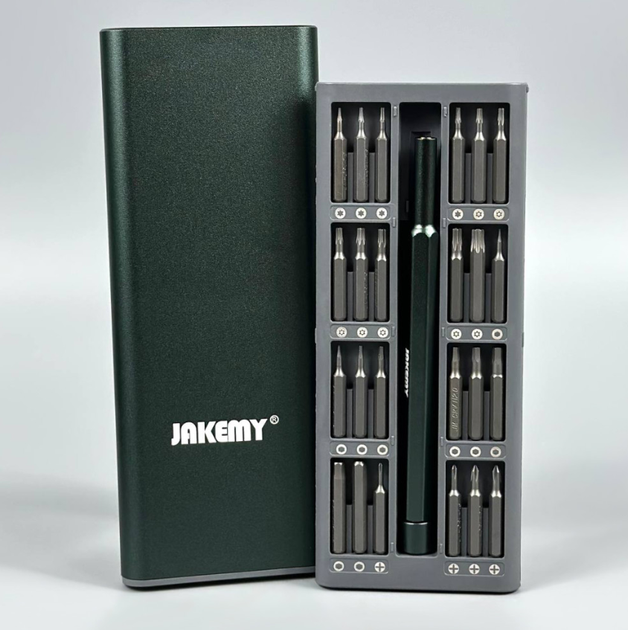 Отвертка JAKEMY JM-8182 48в1 с набором магнитных бит в кейсе - изображение 2