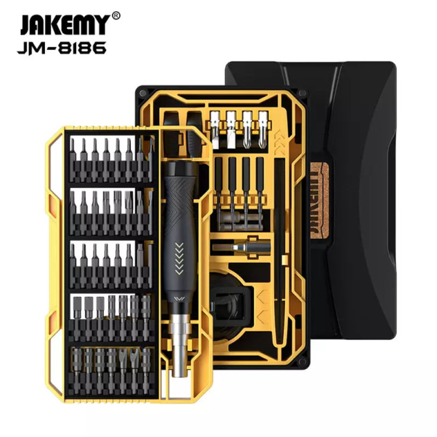 Набор инструментов JAKEMY JM-8186-A 83в1 с магнитными битами в кейсе - изображение 5