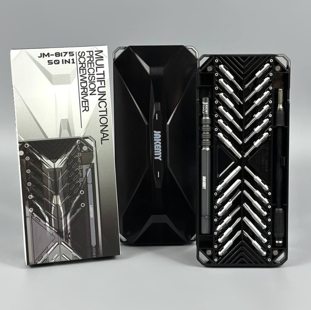 Отвертка JAKEMY JM-8175 60в1 с набором магнитных бит в кейсе - изображение 2