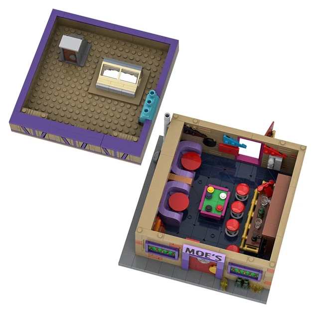 Конструктор "Таверна Мо" из мультсериала Симпсоны The Simpsons - Moe's Tavern Springfield MOC, 840 деталей - изображение 8