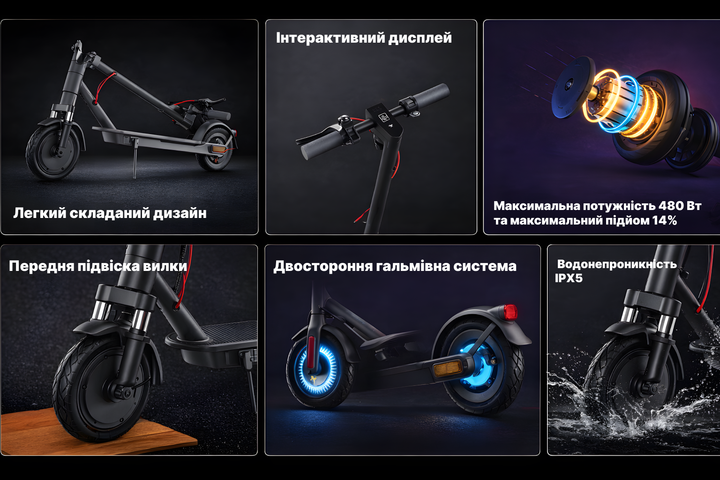 Электросамокат NAVEE E25 Pro 300 Вт запас хода 25 км городской (EasyRide 25 Pro-E) - изображение 6