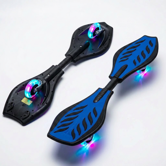Рипстик роллерсерф со светящимися колесами и алюминиевой рамой SP-Sport Ripstik 4711 Blue-Black - изображение 3