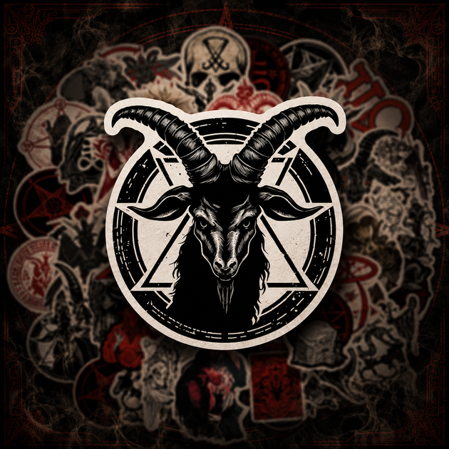 Стікери сатанинські 50 шт, Satanic Stickers - зображення 7