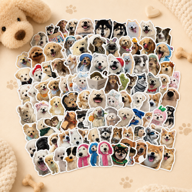Стикеры собачки 33 шт, Dog Stickers - Фото 2 Стикеры собачки 33 шт, Dog Stickers - изображение 2