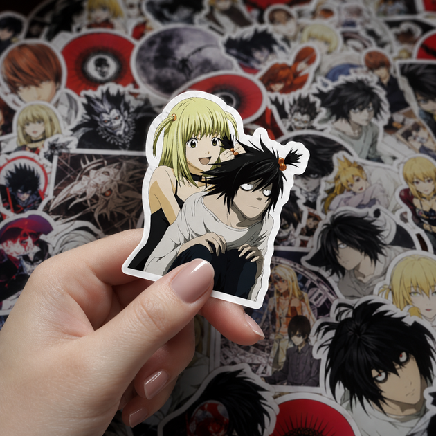Стікери Зошит смерті 100 шт, Аніме Death Note - Фото 6 Стікери Зошит смерті 100 шт, Аніме Death Note - зображення 6