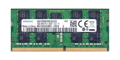 Оперативная память для ноутбука Samsung 16GB DDR4 2400MHz SO-DIMM ECC 2Rx8 (M474A2K43BB1-CRCQ) - Фото 1 Оперативная память для ноутбука Samsung 16GB DDR4 2400MHz SO-DIMM ECC 2Rx8 (M474A2K43BB1-CRCQ) - изображение 1