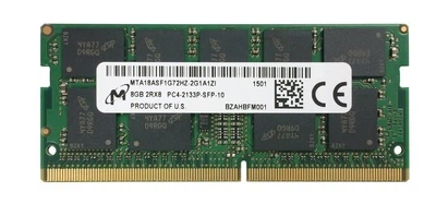 Оперативная память для ноутбука Micron 8GB DDR4 2133MHz SO-DIMM ECC 2Rx8 (MTA18ASF1G72HZ-2G1A1) - Фото 1 Оперативная память для ноутбука Micron 8GB DDR4 2133MHz SO-DIMM ECC 2Rx8 (MTA18ASF1G72HZ-2G1A1) - изображение 1