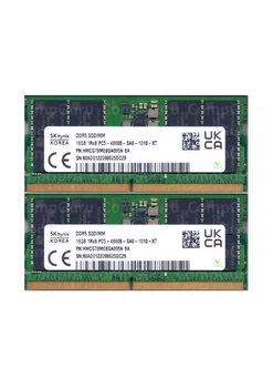 Комплект оперативной памяти для ноутбука SK hynix 32GB (2x16GB) DDR5 4800MHz SO-DIMM 1Rx8 (HMCG78MEBSA095N) - Фото 1 Комплект оперативной памяти для ноутбука SK hynix 32GB (2x16GB) DDR5 4800MHz SO-DIMM 1Rx8 (HMCG78MEBSA095N) - изображение 1