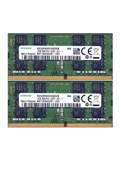 Комплект оперативной памяти для ноутбука Samsung 32GB (2x16GB) DDR4 2400MHz SO-DIMM 2Rx8 (M471A2K43DB1-CRC) - Фото 1 Комплект оперативной памяти для ноутбука Samsung 32GB (2x16GB) DDR4 2400MHz SO-DIMM 2Rx8 (M471A2K43DB1-CRC) - изображение 1