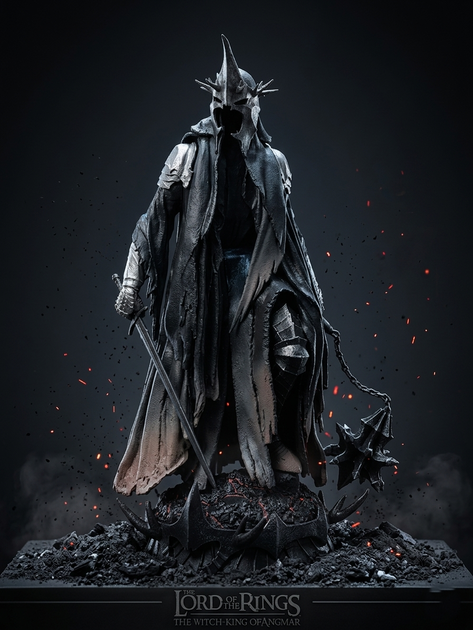 Колекційна фігурка Назгул — Залізний Король-Чаклун з Ангмару Witch-King of Angmar із The Lord of the Rings / Володар Перснів 26 см - Фото 11 Колекційна фігурка Назгул — Залізний Король-Чаклун з Ангмару Witch-King of Angmar із The Lord of the Rings / Володар Перснів 26 см - зображення 11