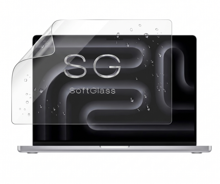 Пленка для Apple MacBook Pro 16 A3428 M5 Pro износоустойчивая полиуретановая SoftGlass - Фото 1 Пленка для Apple MacBook Pro 16 A3428 M5 Pro износоустойчивая полиуретановая SoftGlass - изображение 1