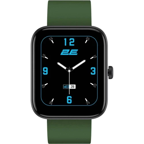 Смарт-годинник 2E Alpha SQ Music Edition, Black/Green, 46 мм (2E-CWW40BKGN-WS) - Фото 2 Смарт-годинник 2E Alpha SQ Music Edition, Black/Green, 46 мм (2E-CWW40BKGN-WS) - зображення 2