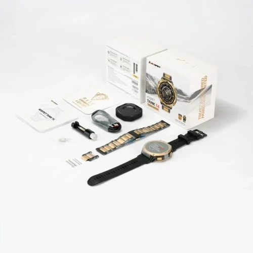 Смарт-часы Kospet Tank T4 Special Edition, Black/Gold - Фото 7 Смарт-часы Kospet Tank T4 Special Edition, Black/Gold - изображение 7