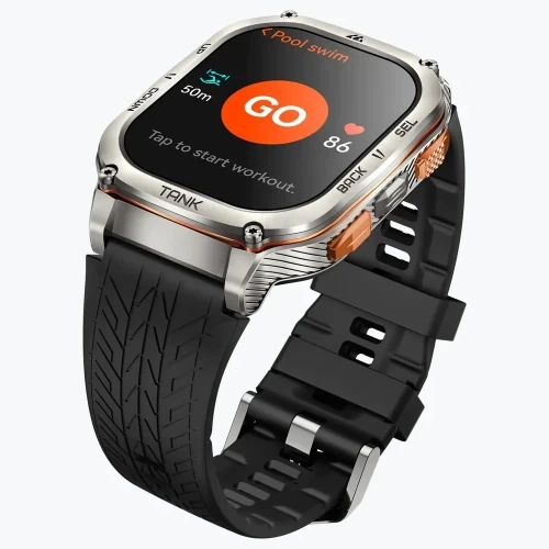 Смарт-годинник Kospet Tank M3 Ultra, Silver - зображення 3