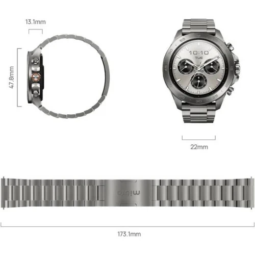 Смарт-годинник Mibro GS Explorer S, Titanium (XPAW023FT) - Фото 5 Смарт-годинник Mibro GS Explorer S, Titanium (XPAW023FT) - зображення 5