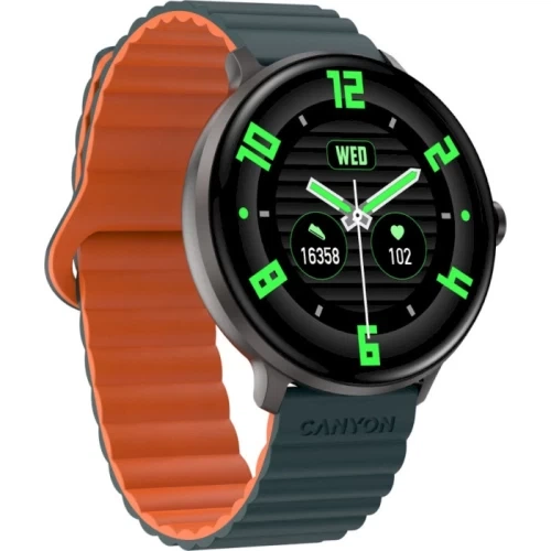 Смарт-часы Canyon SW-69 "Jacky", Green/Orange (CNS-SW69BG) - изображение 3