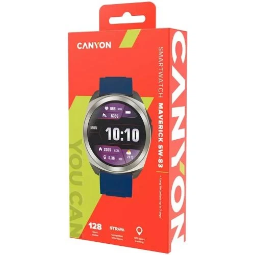 Смарт-часы Canyon SW-83 "Maverick", Dark Blue/Silver (CNS-SW83SS) - изображение 6