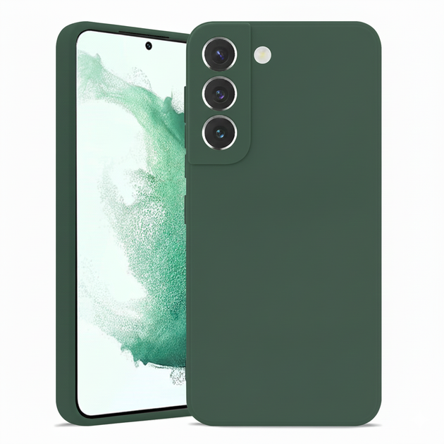 Чехол Fiji Full Soft Premium для Samsung Galaxy S21 (G991) противоударный бампер с микрофиброй Dark Green - Фото 1 Чехол Fiji Full Soft Premium для Samsung Galaxy S21 (G991) противоударный бампер с микрофиброй Dark Green - изображение 1