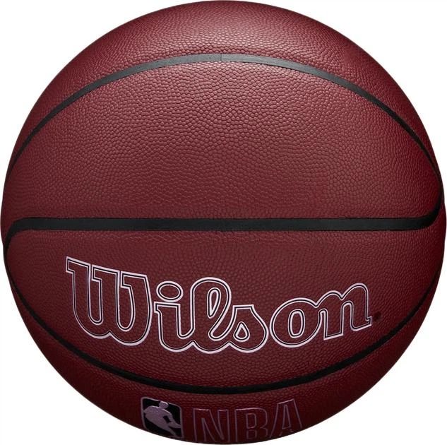 М'яч баскетбольний Wilson NBA FORGE PLUS BSKT MAROON size 7 Коричневий (WZ2016802XB7 7) - изображение 4