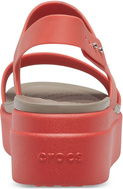 Жіночі Сандалі Бруклін crocs brooklyn low wedge Red/Brown (42-43, червоний) - Фото 6 Жіночі Сандалі Бруклін crocs brooklyn low wedge Red/Brown (42-43, червоний) - изображение 6