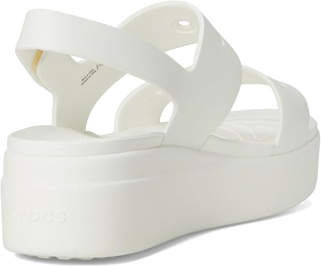 Жіночі Сандалі Бруклін crocs brooklyn low wedge Chalk (38-39, мел) - изображение 5
