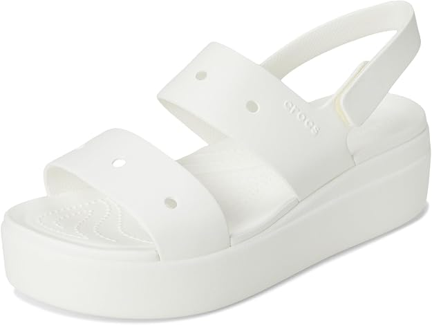 Жіночі Сандалі Бруклін crocs brooklyn low wedge Chalk (38-39, мел) - изображение 7