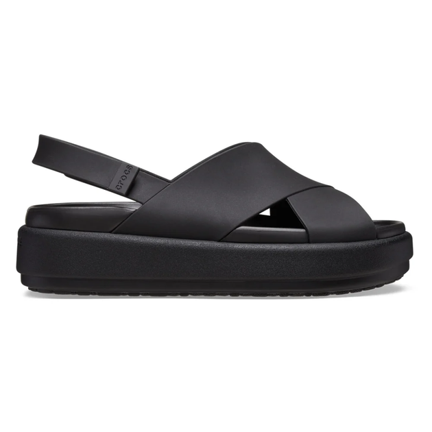 Жіночі сандалі Crocs Brooklyn Luxe Cross Strap Black (42-43, чорний) - изображение 2