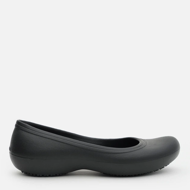 Жіночі балетки Crocs At Work Flat Black (39-40, чорний) - изображение 2