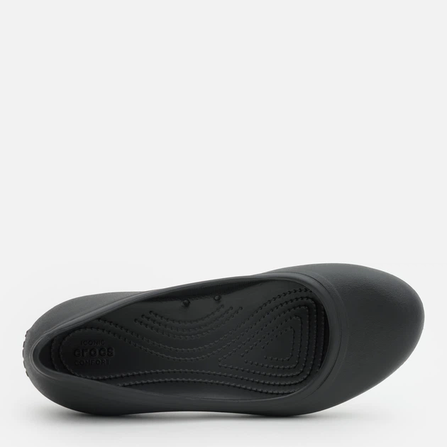 Жіночі балетки Crocs At Work Flat Black (39-40, чорний) - изображение 4