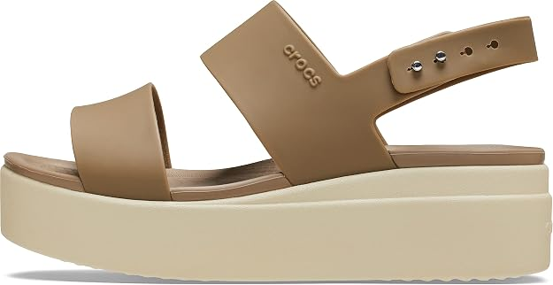 Жіночі Сандалі Бруклін crocs brooklyn low wedge Brown (41-42, коричневий) - Фото 3 Жіночі Сандалі Бруклін crocs brooklyn low wedge Brown (41-42, коричневий) - изображение 3