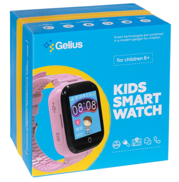 Детские смарт часы Gelius Ocean (GP-PK007) з GPS трекером Pink - изображение 6