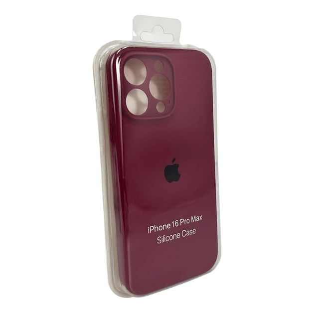Чохол для смартфона Silicone Full Case AA Camera Protect for Apple iPhone 16 Pro 47,Plum - изображение 2