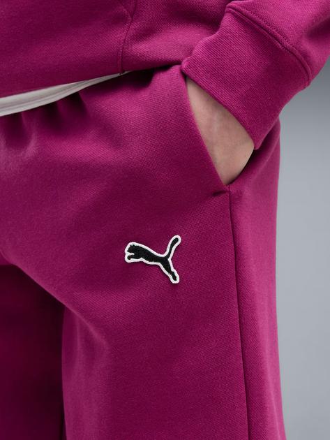 Дитячі спортивні штани для дівчинки Puma Essentials Elevated 69470241 122-128 см Fuchsia Glow (4070033471883) - зображення 4