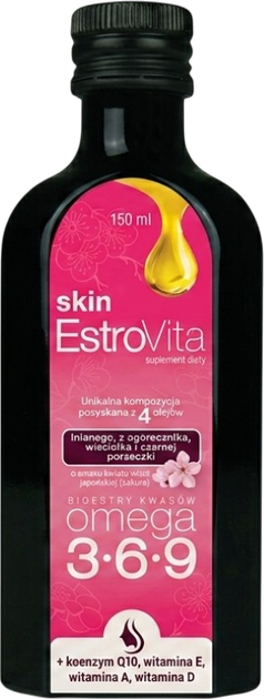 Suplement diety Onesano EstroVita Skin z kwasami Omega 3-6-9 150 ml (5902596870935) - obraz 2