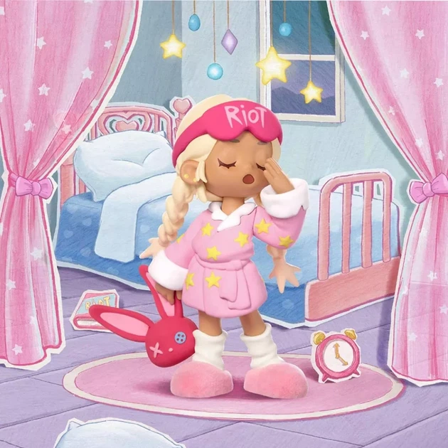 Фігурка-сюрприз Pop Mart Sleepover Lil Peach Riot - Фото 5 Фігурка-сюрприз Pop Mart Sleepover Lil Peach Riot - зображення 5