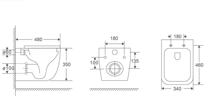 Унитаз подвесной Devit Forma DFO1160111W Vortex Flush безободковый с сиденьем Soft Close дюропласт - изображение 5