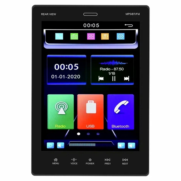 Автомагнитола 2Din 9.5 дюймов 45 Вт Bluetooth USB Windows CE 6.0 модель 9520 - изображение 3