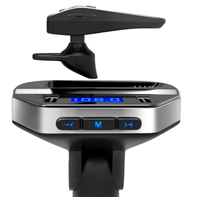 FM модулятор Bluetooth с USB и Hands Free для автомобиля 2 USB порта черный TRM-419 - изображение 3