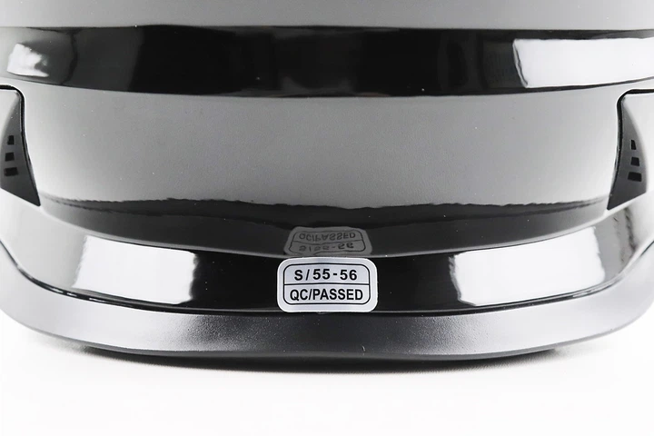 Шлем кроссовый для мотоцикла/эндуро/ATV BLD-819-7 S (55-56 см), черный глянец - изображение 7