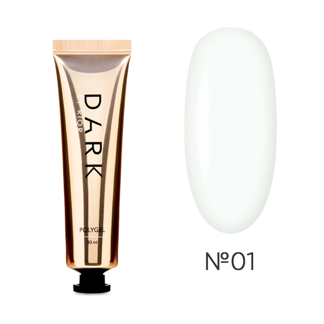 Полигель для наращивания DARK PolyGel 01 прозрачный 30 мл - Фото 1 Полигель для наращивания DARK PolyGel 01 прозрачный 30 мл - изображение 1