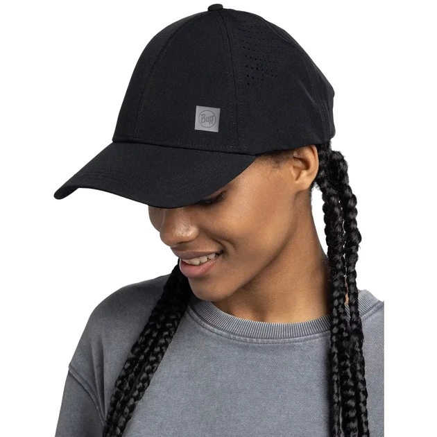Кепка Buff Summit Cap Solid black S/M (100080710) - Фото 4 Кепка Buff Summit Cap Solid black S/M (100080710) - зображення 4