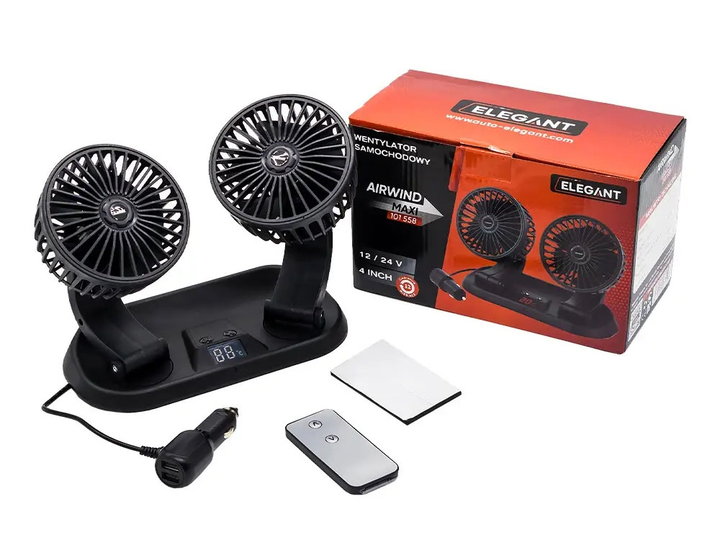 Вентилятор автомобильный Elegant 101 550 12/24V 4 дюйма (002-70197) - изображение 2